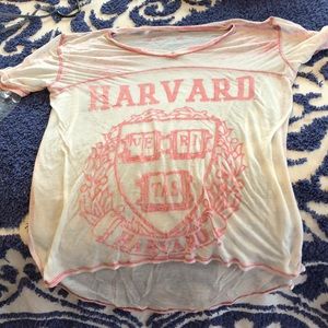Harvard sheer high low tee vintage